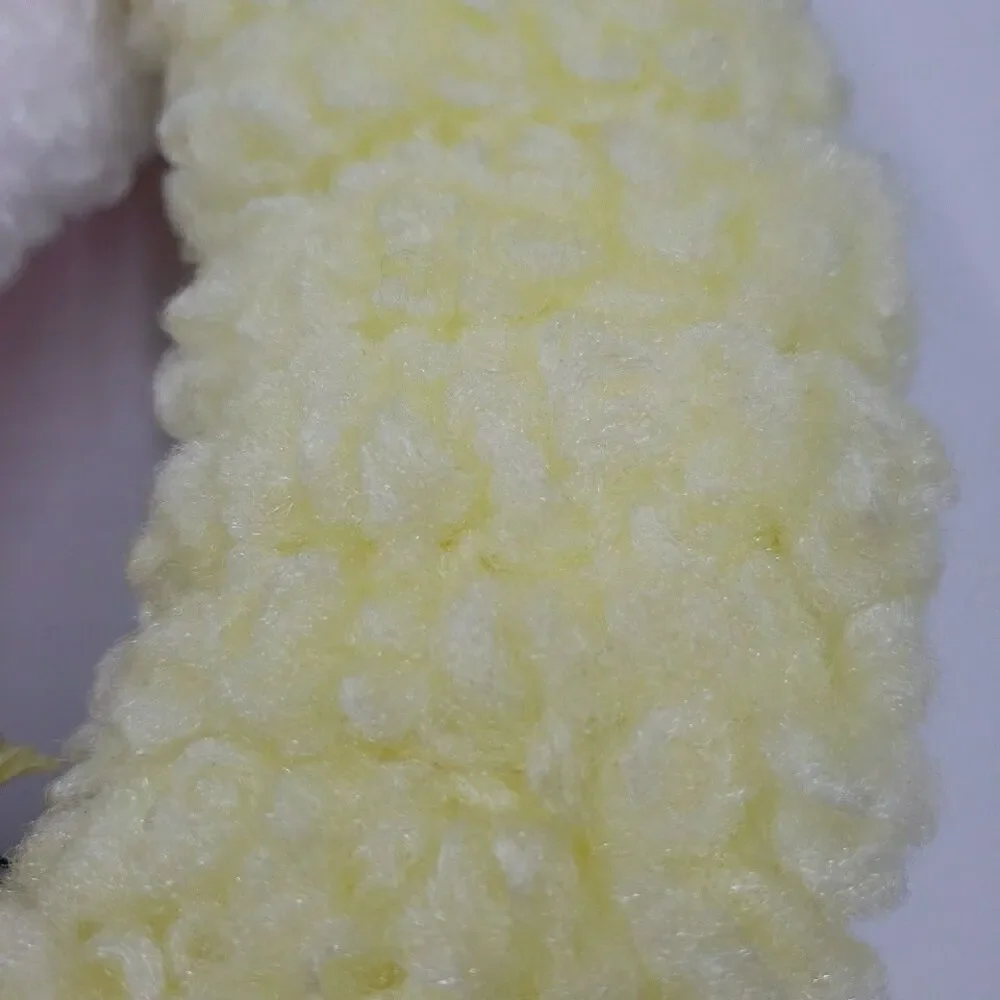Easter Bunny Pastel Door Wreath Vintage 80s Handmade Crafting Looped Chenille